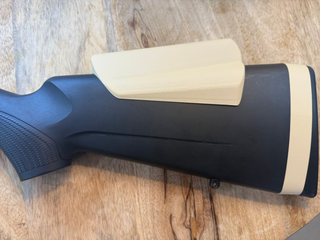 Drop Comb Cheek Riser installed on Tikka rifle OEM stock