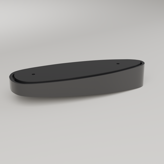 Nokka Flat-Recoil LOP Spacer — 3D render of the production design (black )