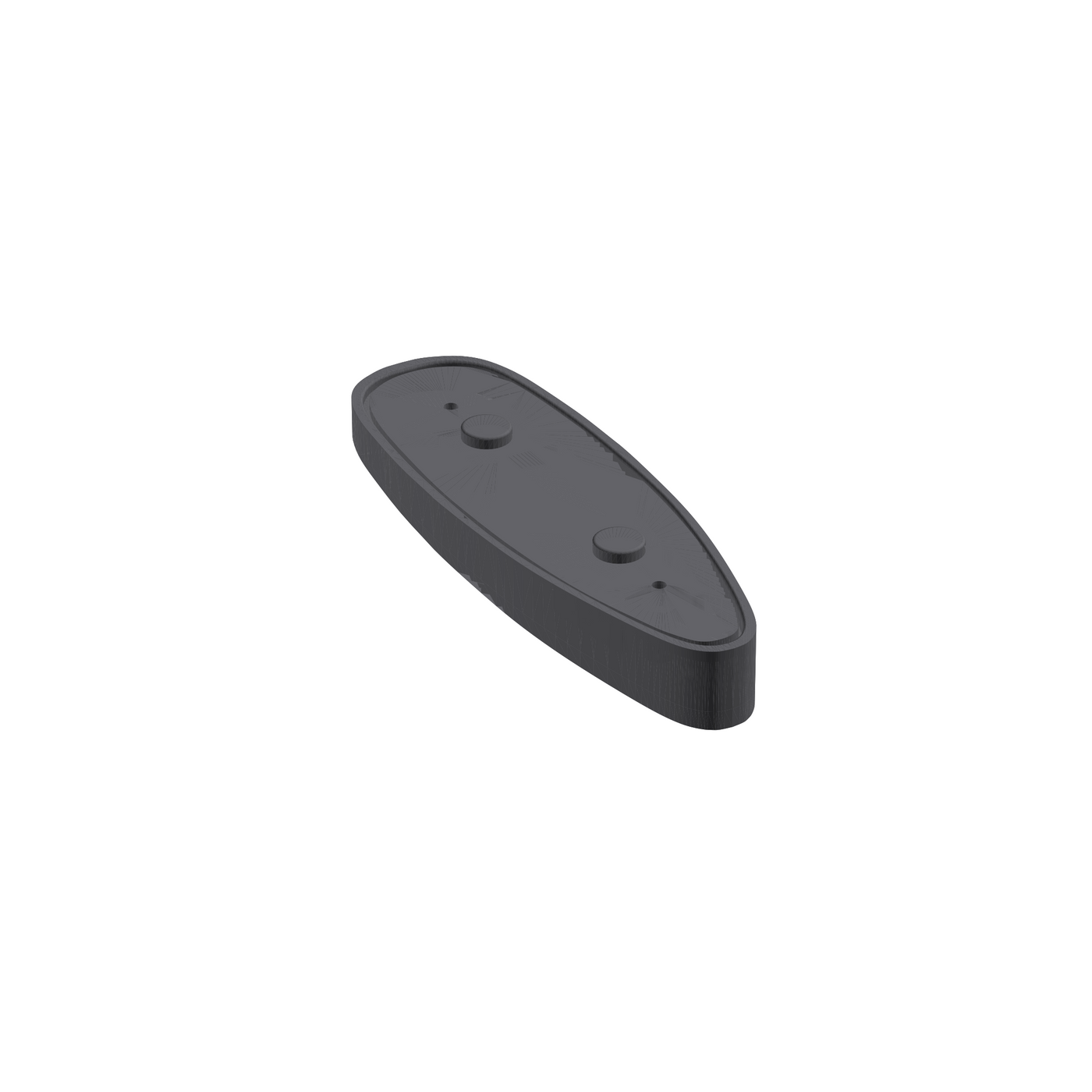 Nokka Flat-Recoil LOP spacer — wedged recoil-pad spacer for a Tikka stock