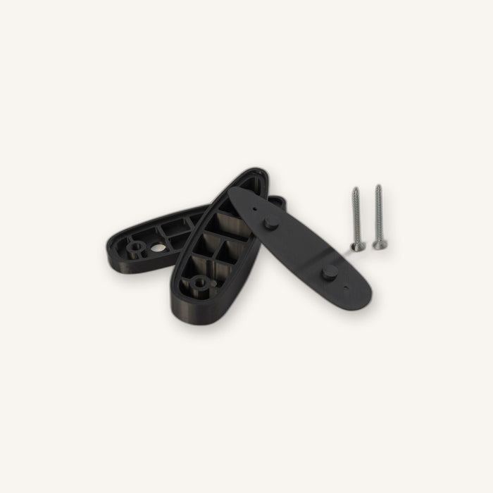 Reference photo of the Nokka LOP Spacer Kit showing the spare locating shim / adapter plate beside spacers and screws. This SKU is the shim only.