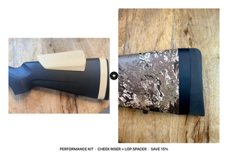 Nokka Performance Kit — Cheek Riser and LOP Spacer Kit Bundle for Tikka T3x and T1x