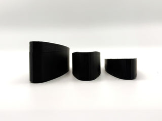 Flat-Recoil spacer wedge profiles — the three LOP sizes compared